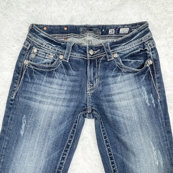 |•MISS ME•| Cuffed Capri Jeans Size 28 - Picture 4 of 16